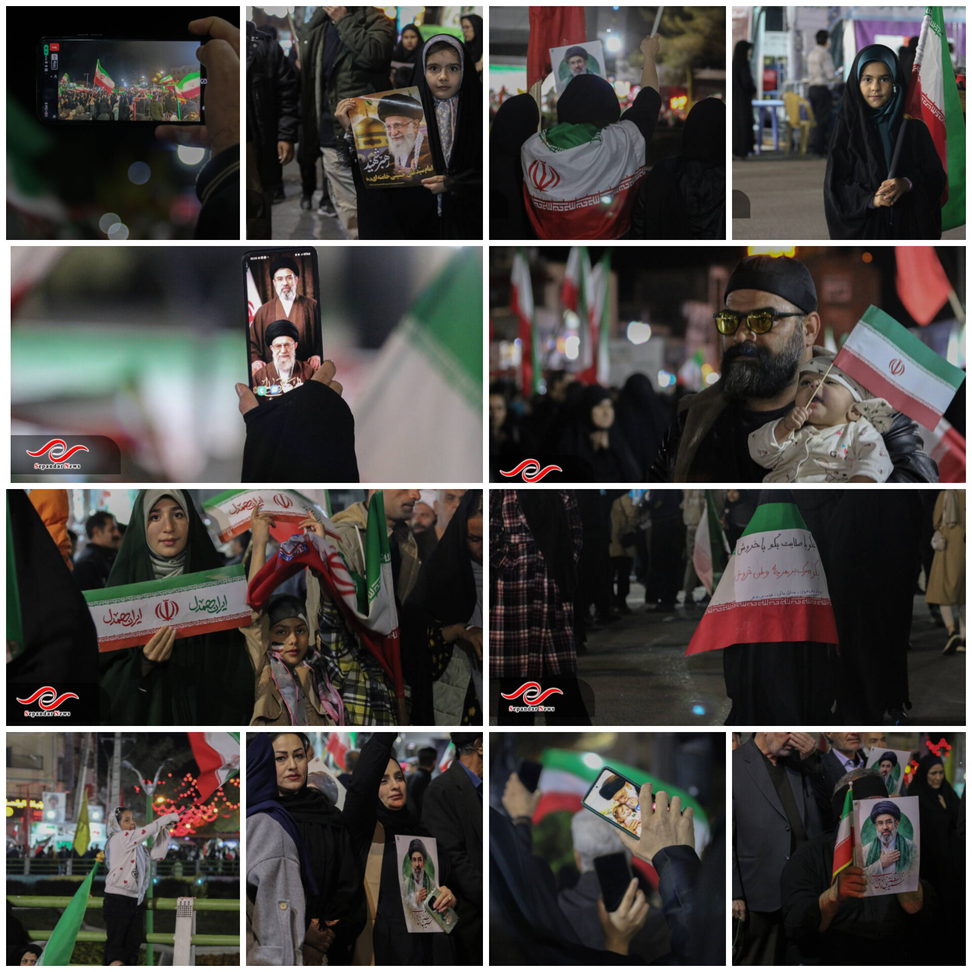 گزارش تصویری سی و چهارمین قرار شبانه مردم رفسنجان