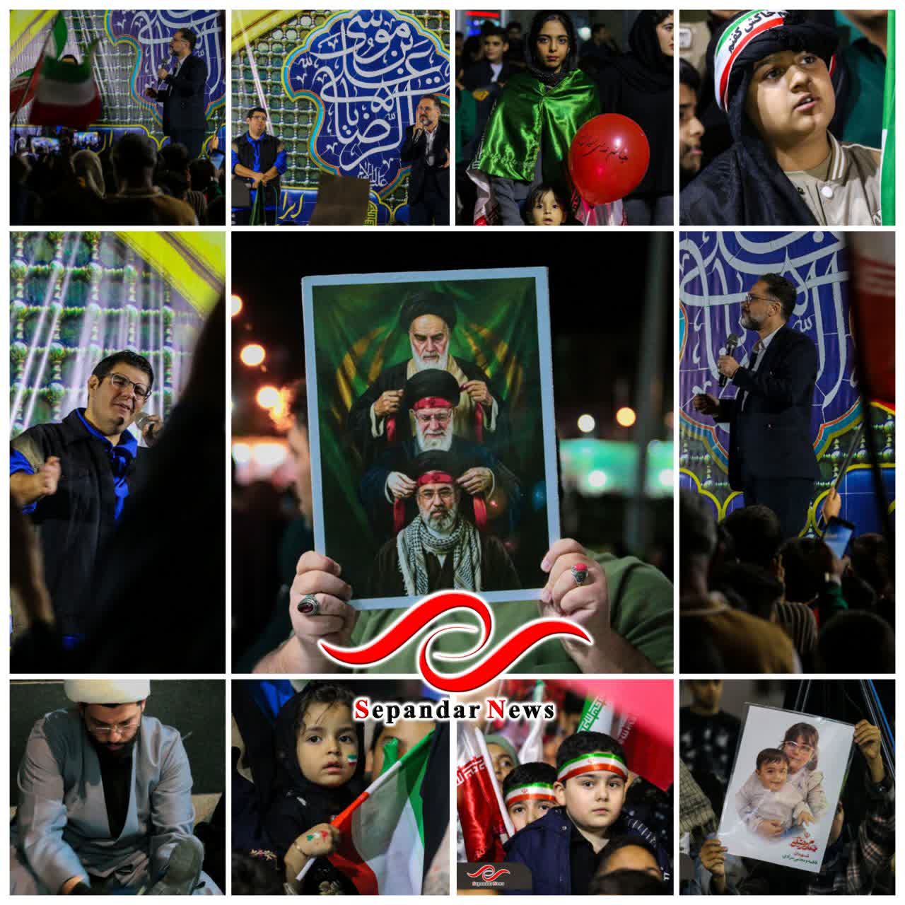 گزارش تصویری پنجاه و پنجمین قرار شبانه مردم رفسنجان در میدان شهید سلیمانی