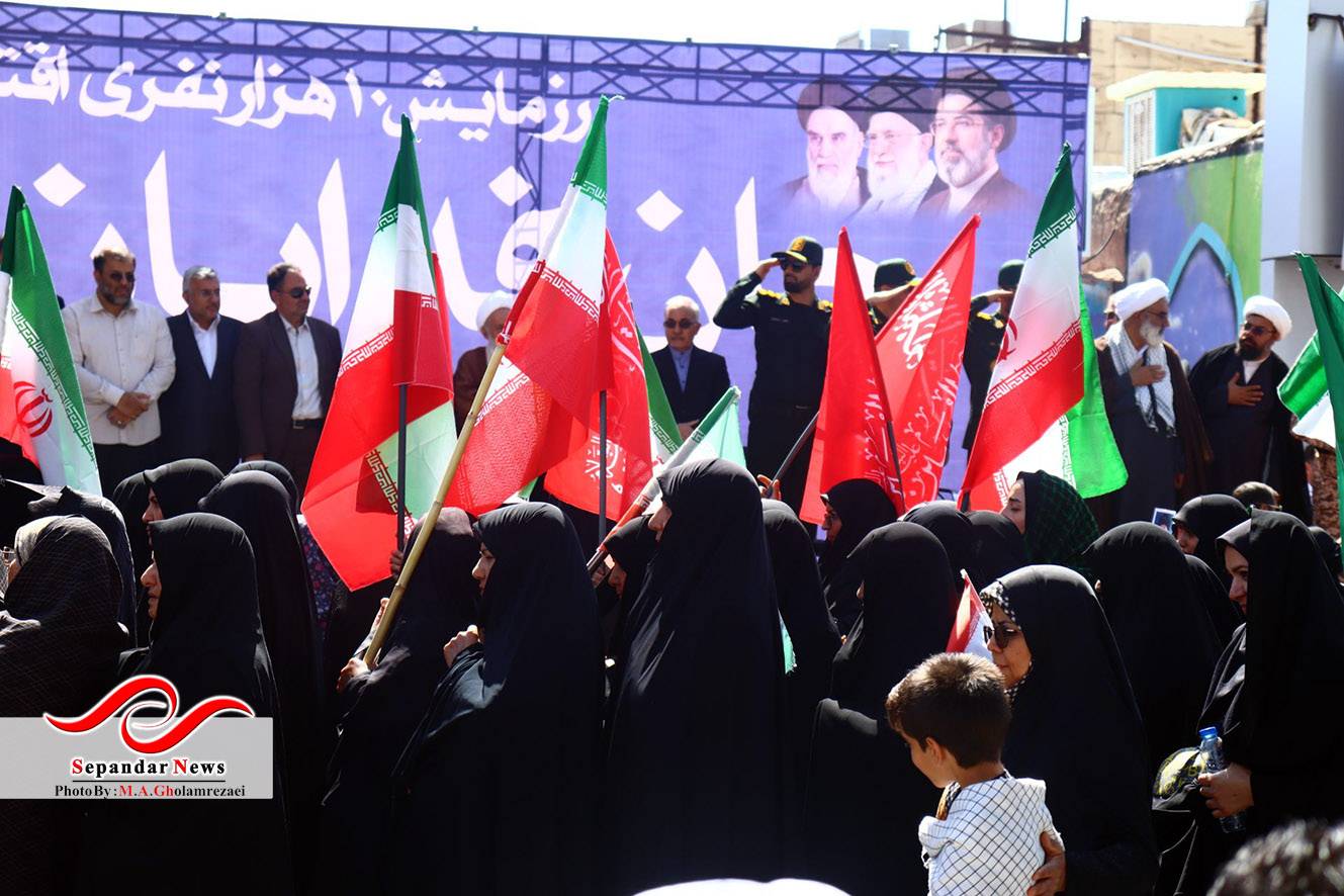 گزارش تصویری رزمایش ۱۰ هزار نفری جان‌فدا در رفسنجان