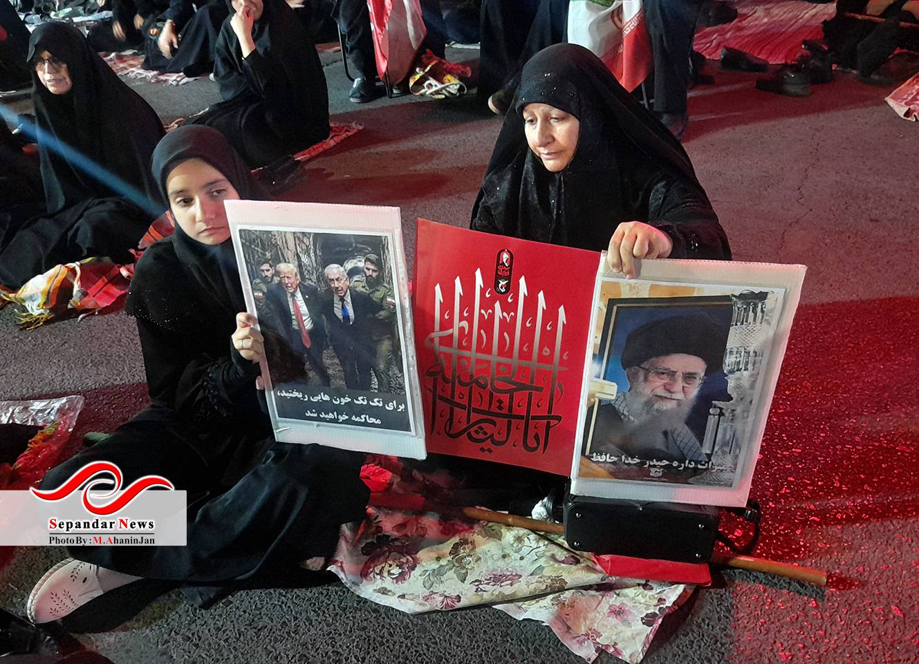 صد و سی شب در میدان گزارش تصویری قرار شبانه مردم رفسنجان در میدان شهید سلیمانی