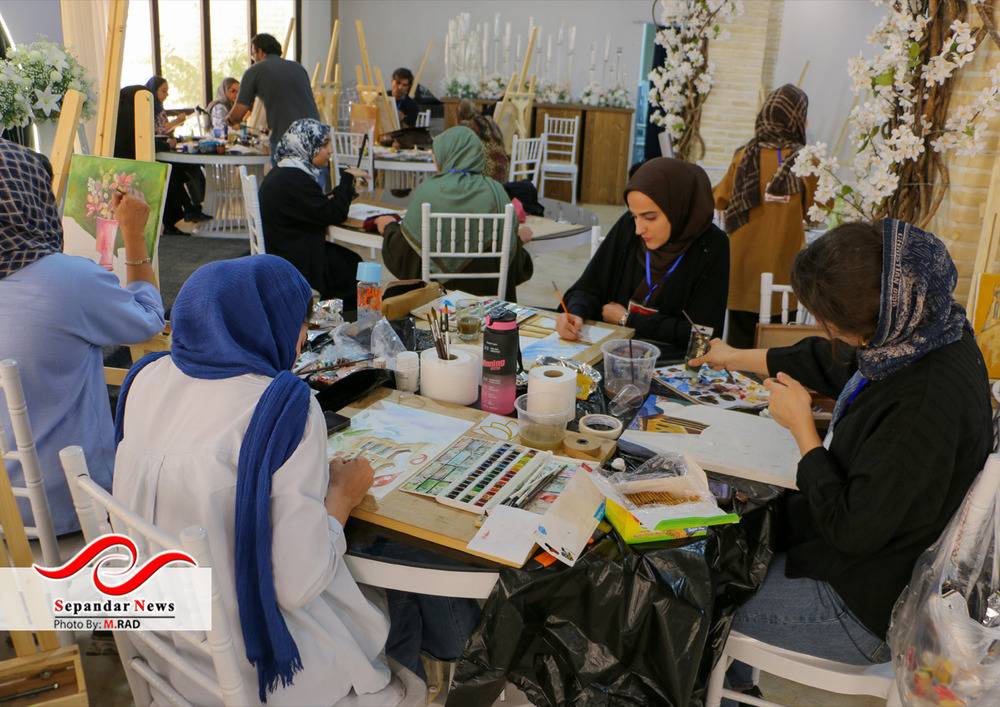 گزارش تصویری مسابقه نقاشی از برنامه های سومین روز جشن ملی پسته رفسنجان
