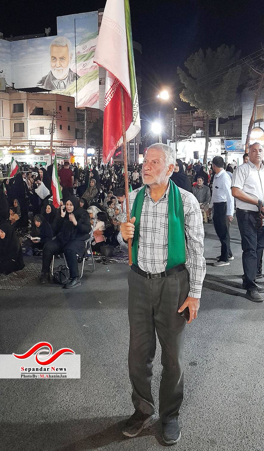 گزارش تصویری  هشتاد و دومین قرار شبانه مردم رفسنجان در میدان شهید سلیمانی