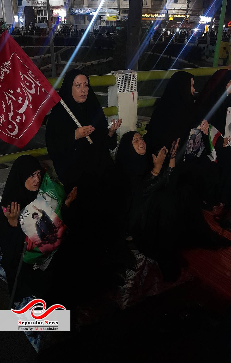صد و سی شب در میدان گزارش تصویری قرار شبانه مردم رفسنجان در میدان شهید سلیمانی